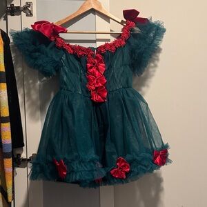 Dolls Kill Red & Green Dress